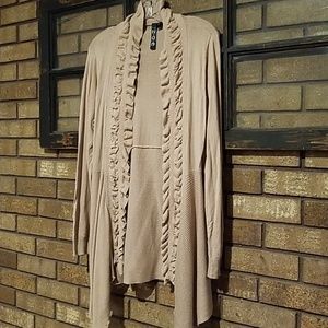 Tan beige cardigan. Size M